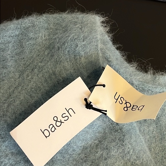 Ba&Sh Pullover Fill alpaca blend fuzzy knotted sweater, NWT, size 2 (Sm/Med) - Picture 11 of 12